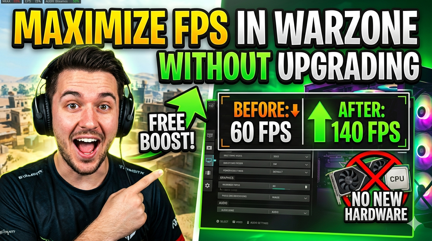 How to Maximize FPS in Warzone Without Upgrading Your PC (2026 Guide)