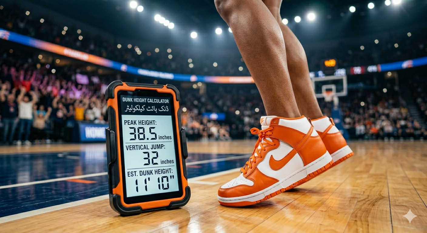 Dunk Height Calculator
