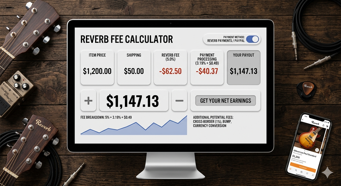 Reverb Fee Calculator