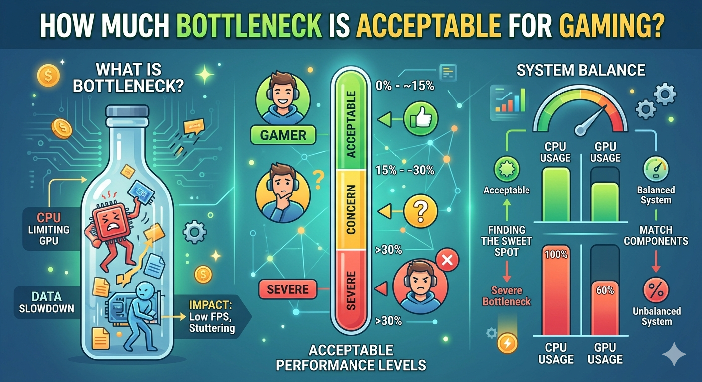 How Much Bottleneck Is Acceptable for Gaming?