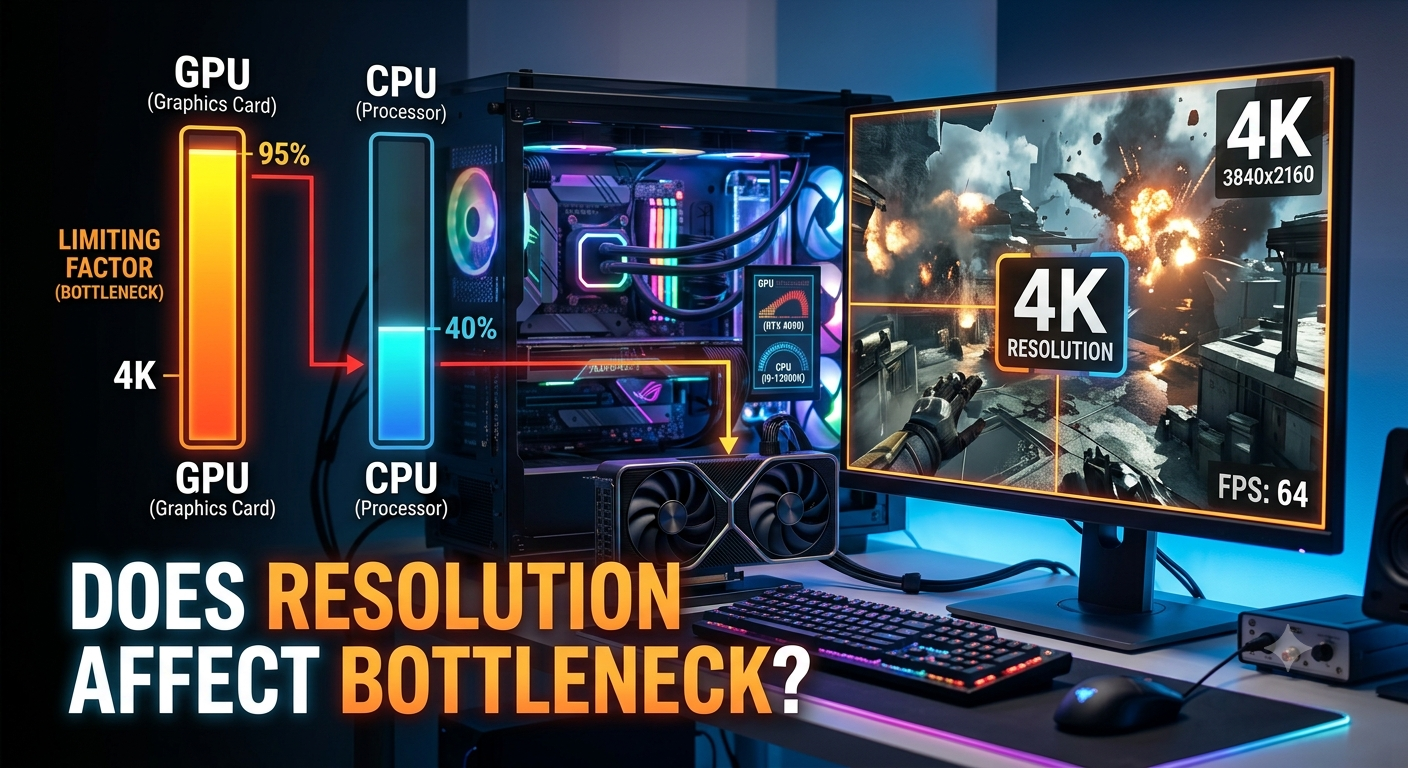 Does Resolution Affect Bottleneck? 1080p vs 1440p vs 4K Explained