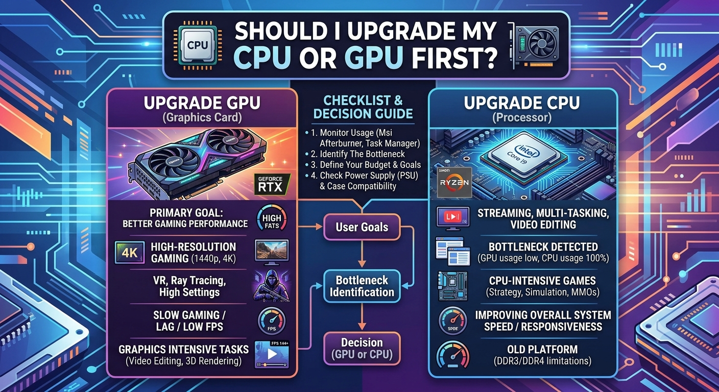 Should I Upgrade My CPU or GPU First? A Data Driven Answer