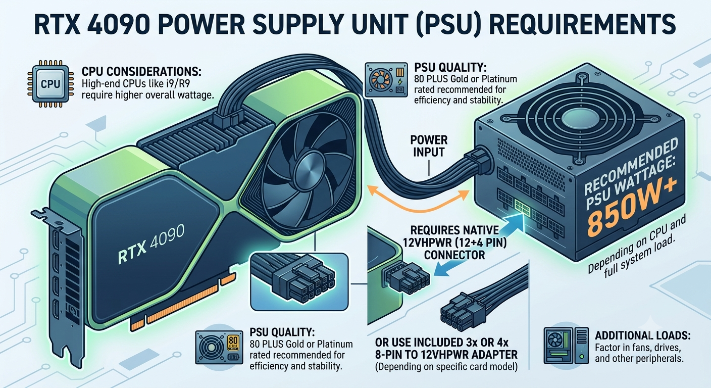 RTX 4090 PSU Requirements: How Many Watts Do You Actually Need?