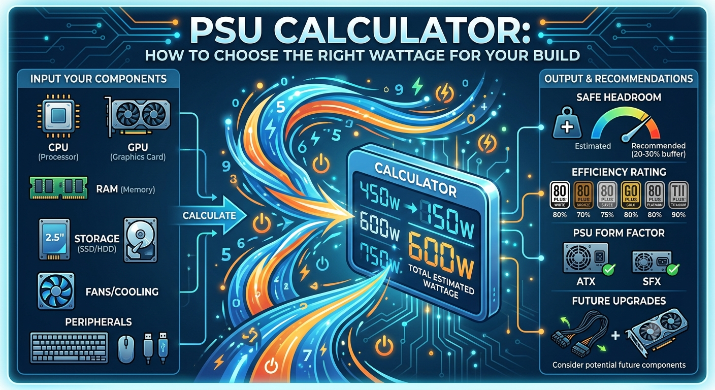 PSU Calculator: How to Choose the Right Wattage for Your Build