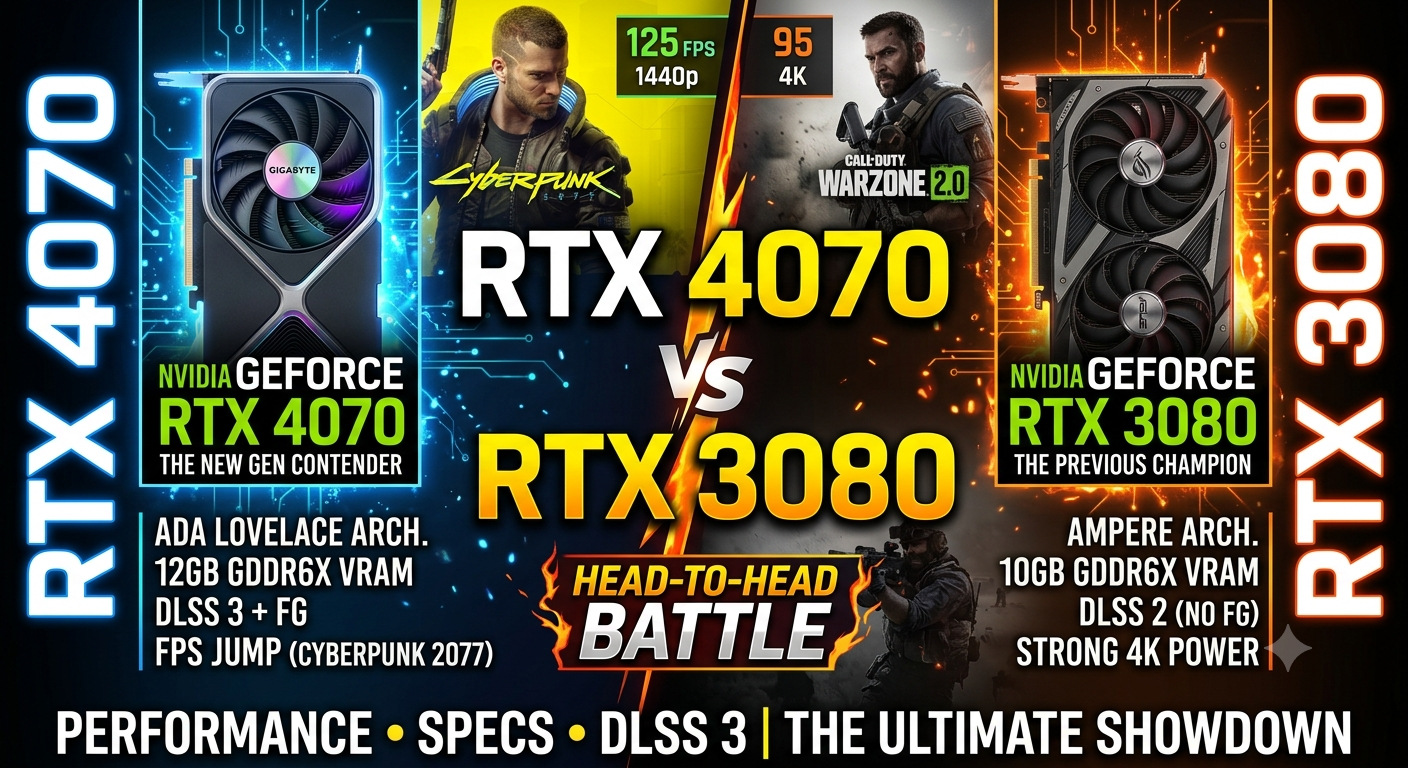 RTX 4070 vs RTX 3080: Which Gives Better FPS in 2026?