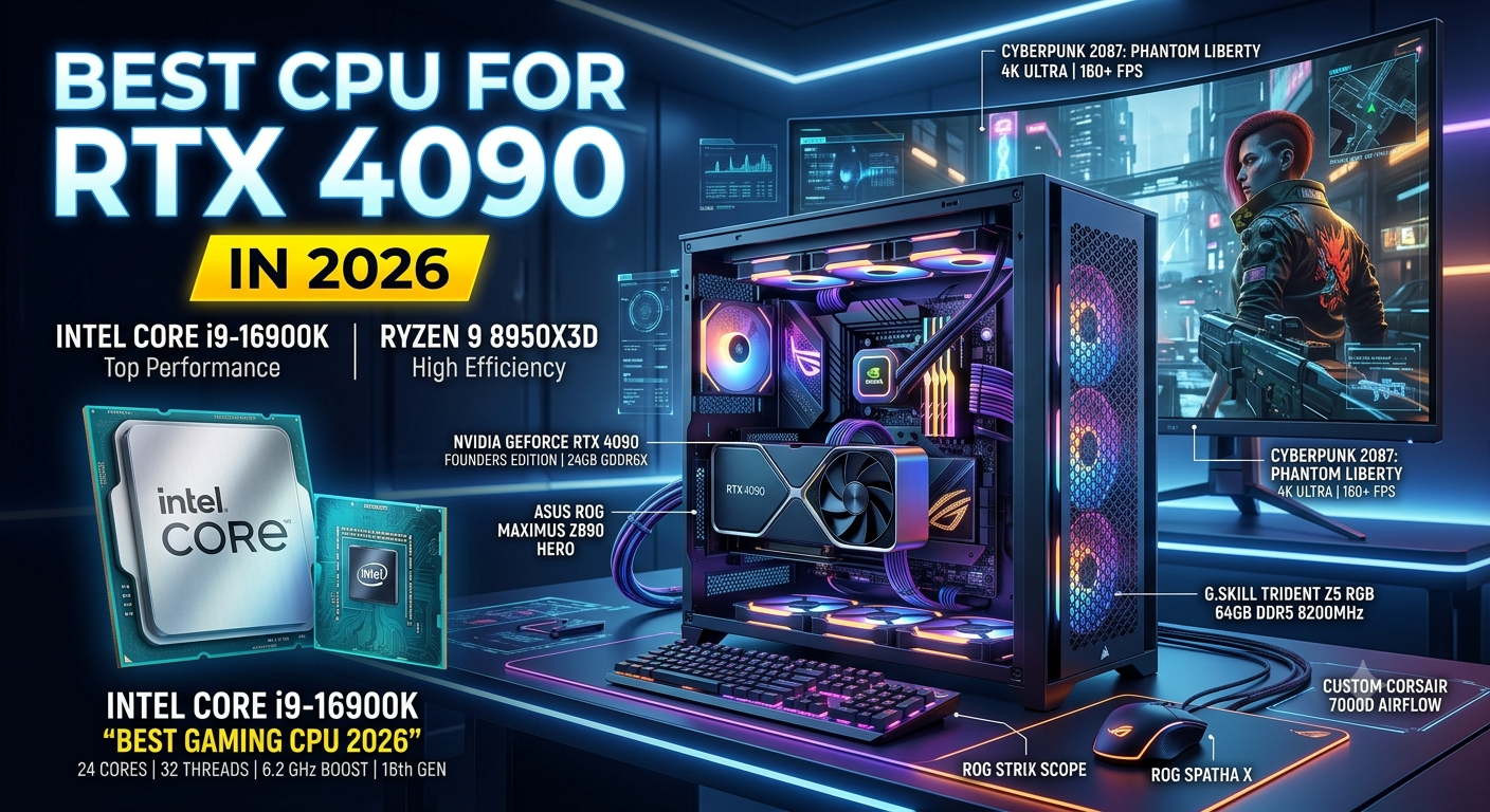 Best CPU for RTX 4090 in 2026: Avoid the Bottleneck